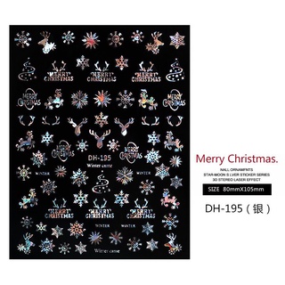 sticker dán móng noel 1