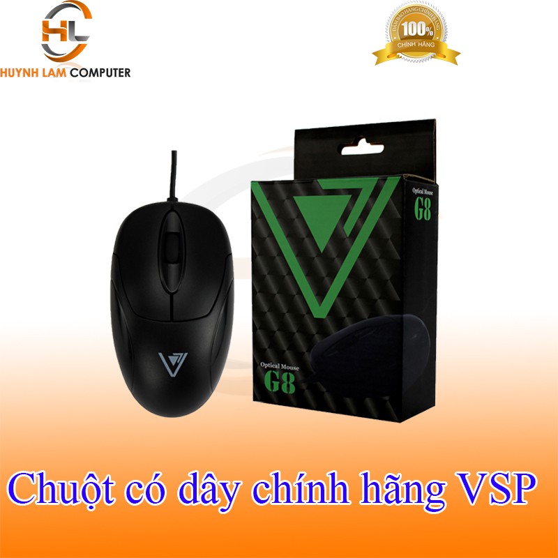 Chuột có dây Vision G8 bền bỉ 1500DPI-VSP phân phối