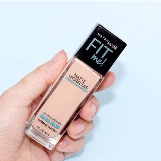 [Đã bán hơn 300 chai] - Kem Nền Maybelline Mịn Nhẹ Kiềm Dầu Chống Nắng 30ml Fit Me Matte Poreless Foundation SPF 22