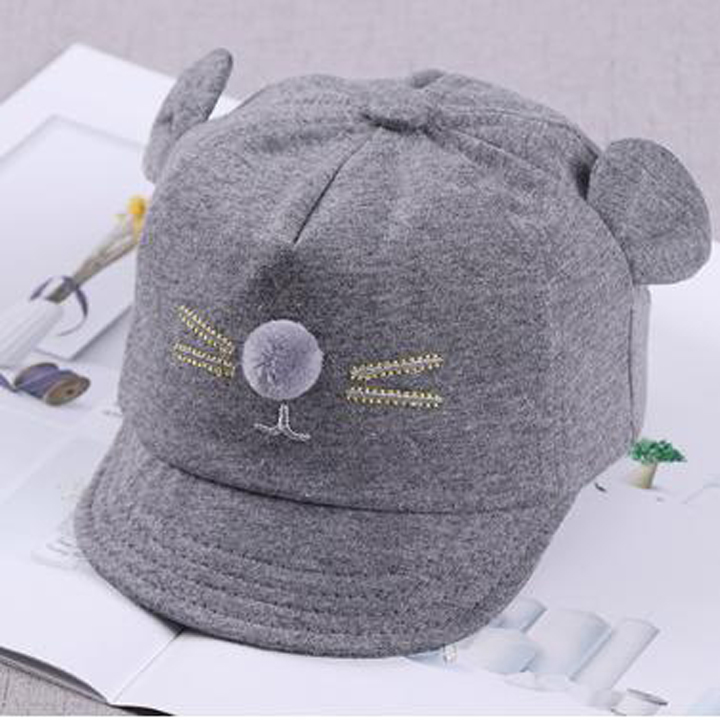 [6-18 tháng] Mũ nón lưỡi trai chuột dễ thương cho bé trai, bé gái thiết kế tai thỏ đáng yêu cho bé Hot