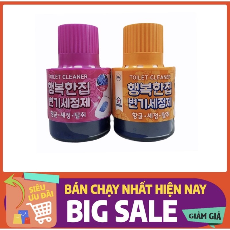 Cốc thả khử mùi hôi bồn cầu ⚡FREESHIP EXTRA⚡  Hàn quốc 180g khủ mùi hôi bồn cầu, sạch khuẩn