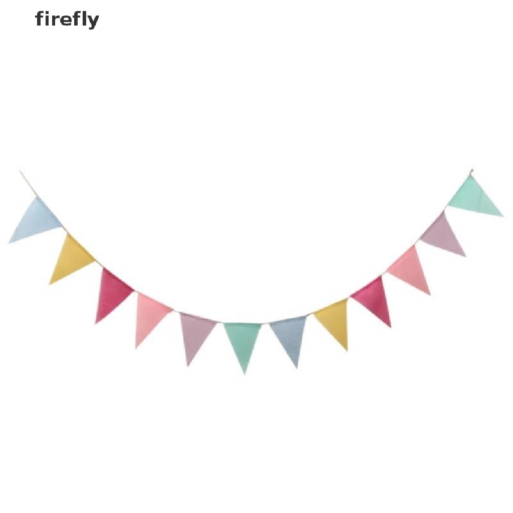 Dây Cờ Vải Canvas Nhiều Màu Sắc Dùng Trang Trí Tiệc Sinh Nhật