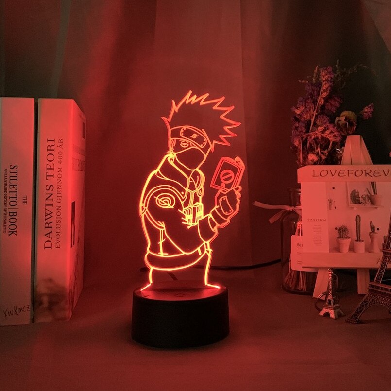 Đèn Ngủ Led 3D Hình Naruto Kakashi Độc Đáo