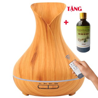 Máy khuếch tán tinh dầu Tulip vân gỗ vàng dung tích 550ml