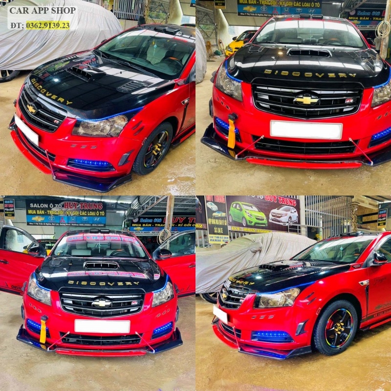 Cản trước Curze  Lip trước Chevrolet Cruze Hàng loại 1 Lắp cho các đời xe 2009 - 2014, 2015 - 2020