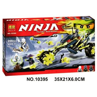 Lego minifigures xếp hình ninjago và xe ninja  Bela 10395.