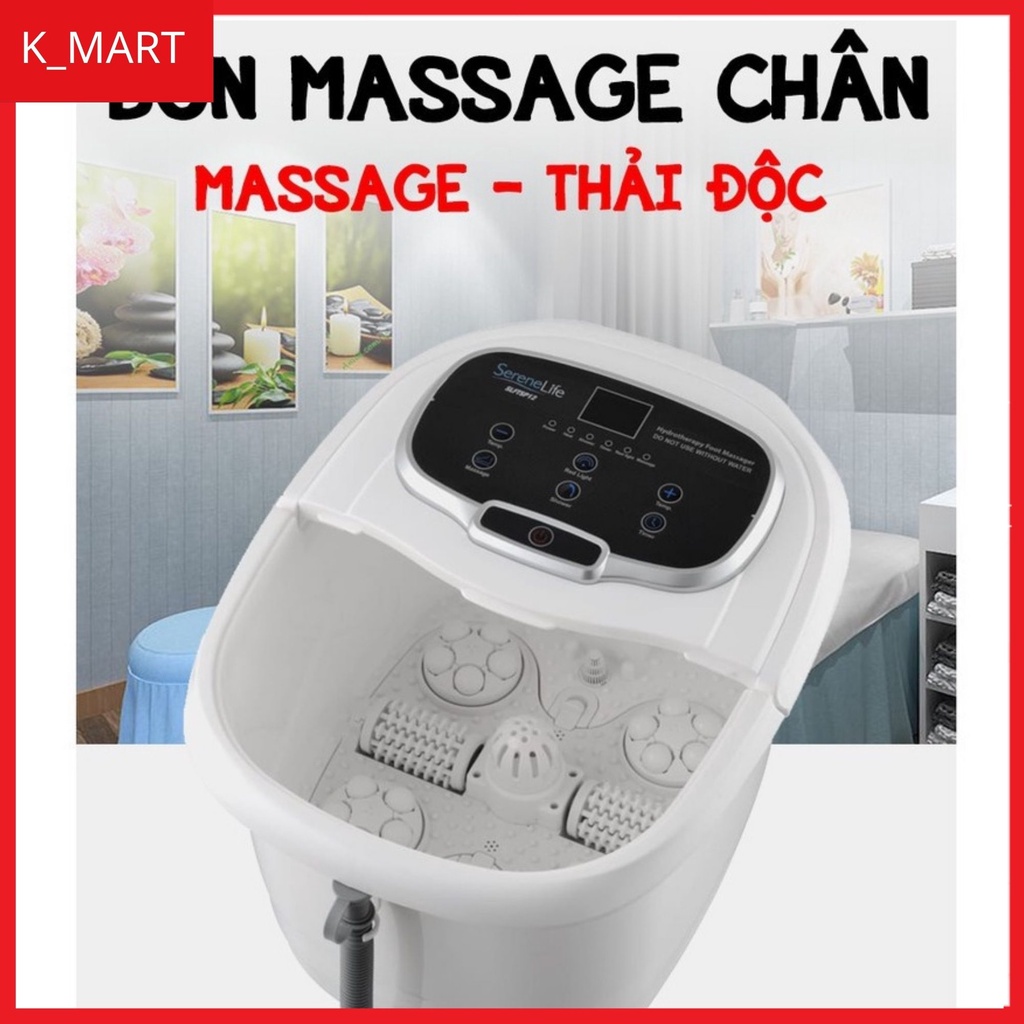 Bồ ngâm chân massage chăm sóc sức khỏe cao cấp con lăn tự động Homedics FB-650 [ K_MART Siêu thị tiện ích gia đình ]