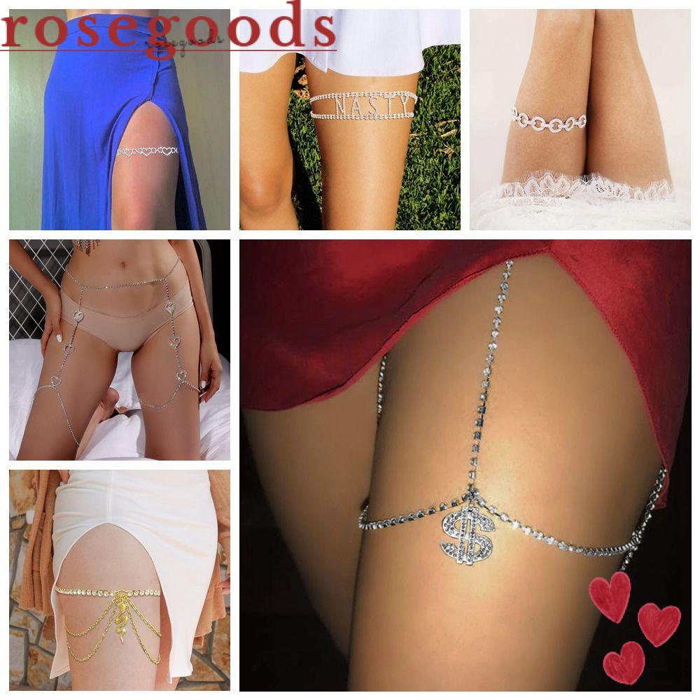 Dây Chuyền Cơ Thể Hình Hoa Hồng|Phụ Kiện Bikini Nhiều Màu Sắc Thời Trang Quyến Rũ Cho Nữ