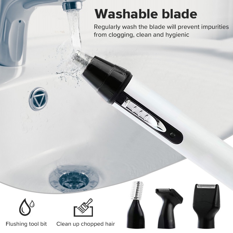 Ubeator Dao Cạo Râu/ Lông Mũi/ Lông Mày/ Lông Mũi 4 Trong 1 Đa Năng Tiện Dụng Cho Nam