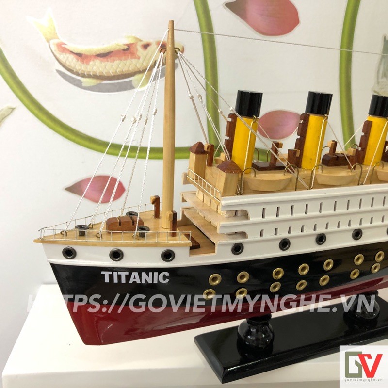 Mô Hình Du Thuyền Gỗ RMS Titanic - Thân tàu 40cm - Gỗ Sơn | BigBuy360 - bigbuy360.vn