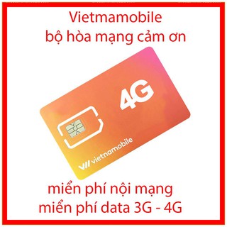 Sim Vietnamobile gói hòa mạng Cảm Ơn