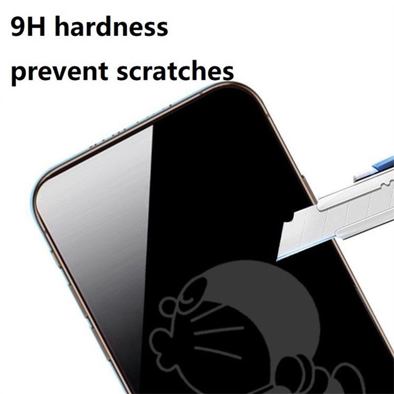 Kính Cường Lực Vô Hình In Hình Doraemon Cho iPhone 13 Pro Max / 13 Pro / 13 / 12 Pro Max / 12 Pro / 12 / 11 Pro Max / XS Max / XS / X / XR