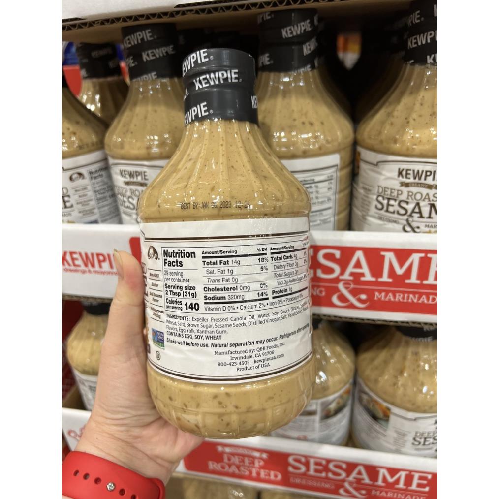 Sốt mè rang - Kewpie deep roasted sesame creamy của Mỹ 🥬🥬 887ml (chai siêu bự)