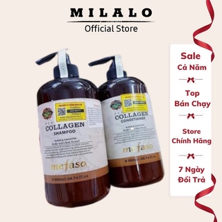 Cặp GỘI XẢ MEFASO COLLAGEN 850ml x 2-MILALO