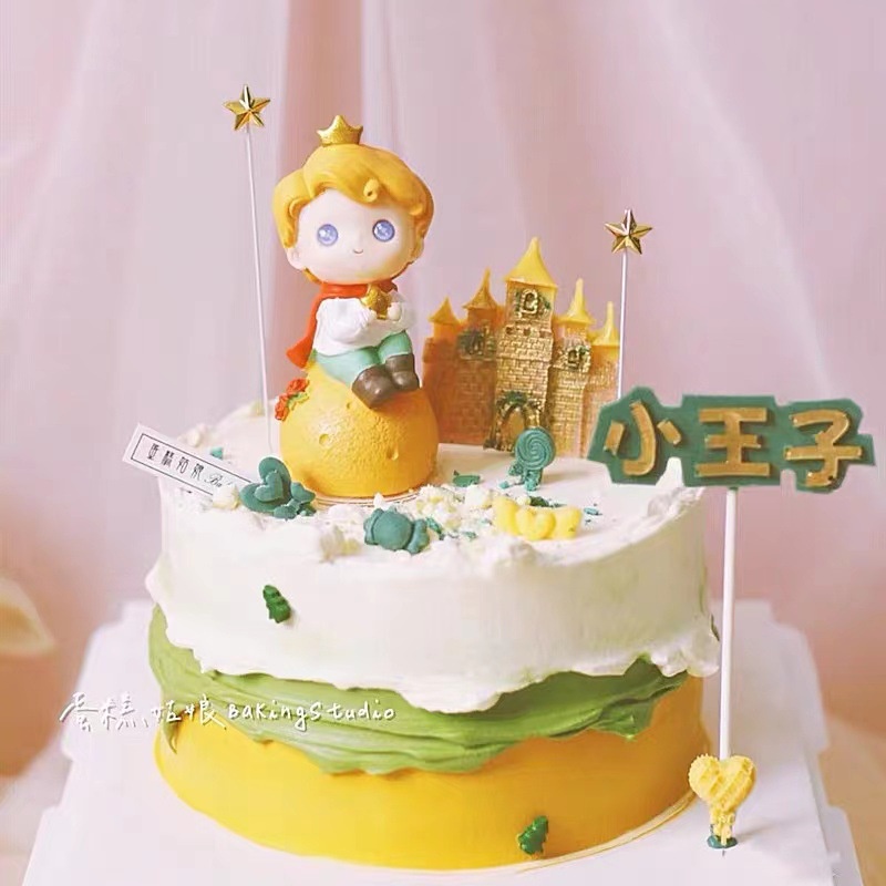 [Hàng Có Sẵn Để Giao Hàng] Logo Công Chúa Elf Trang Trí Bánh Kem Sinh Nhật Dễ Thương