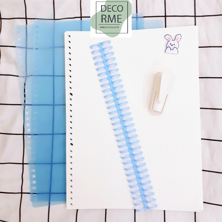 Combo thanh còng A4 30 lỗ, set bìa nhựa, sổ Planner, bullet journal, Bukavn