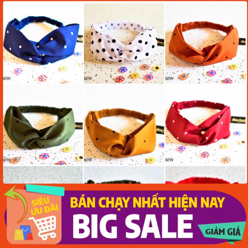 Băng Đô vải turban dễ thương tiện lợi khi rửa mặt trang điểm