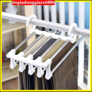 Móc treo quần áo 5 tầng đa năng thông minh, thanh treo đồ 5 tầng tiết kiệm diện tích đồ gia dụng tiện ích ~ Goocle