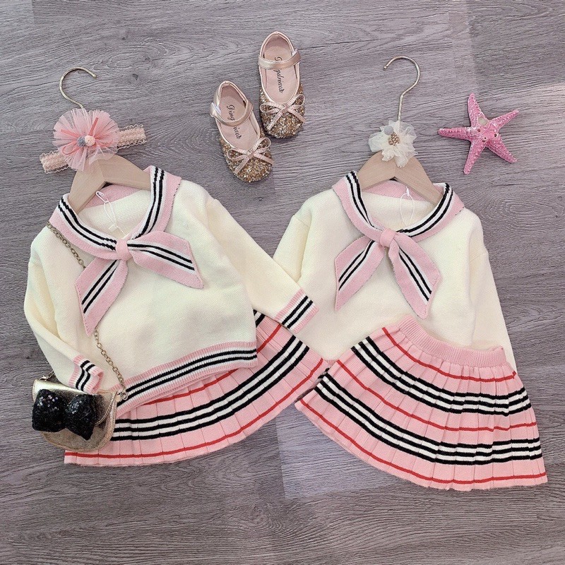 (HÀNG QC) SET LEN BBR CHO BÉ GÁI