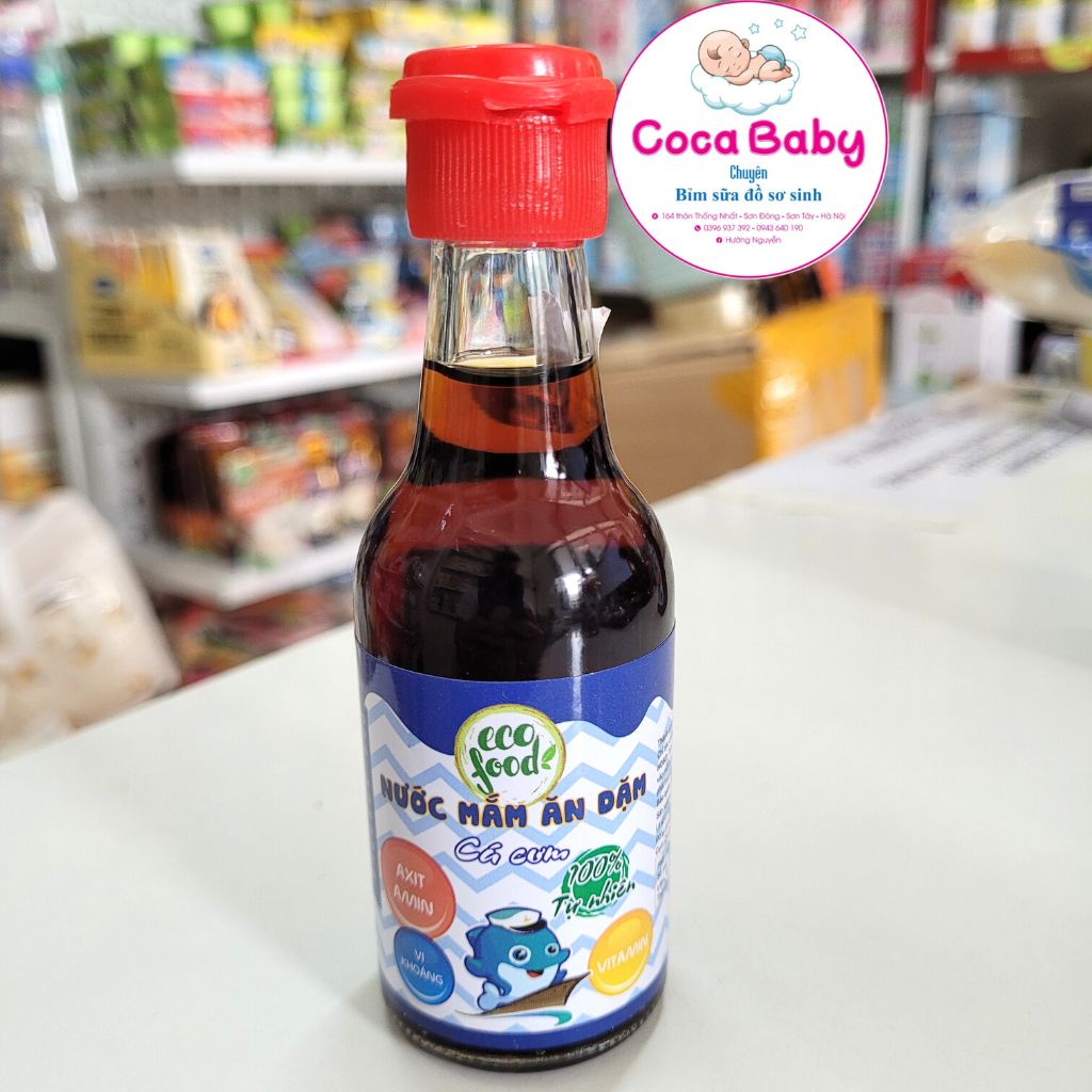 Nước mắm cho bé, nước mắm ăn dặm Ecofood nguyên chất bổ dưỡng giúp bé ăn ngon kích thích vị giác 150ML/60ML⚡FREESHIP⚡