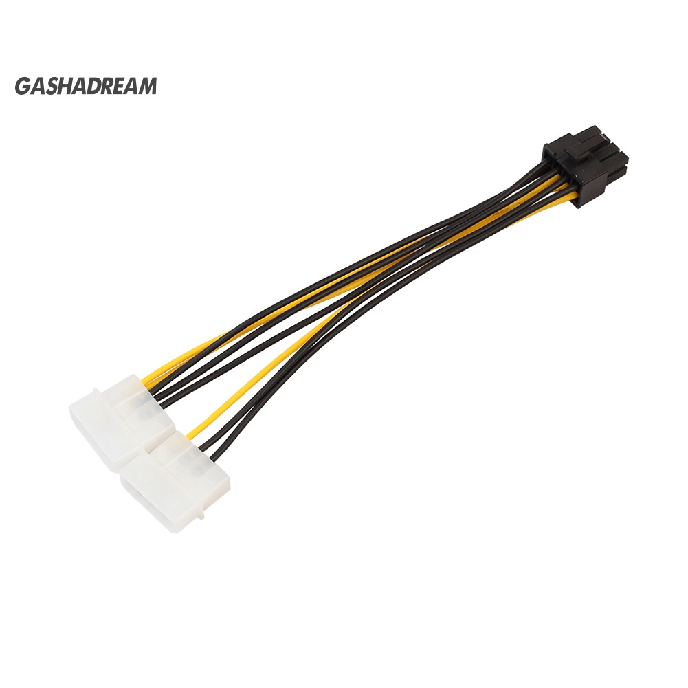 Dây cáp kết nối thẻ đồ họa PCIE sang Dual Molex 18cm 8 Pin(6+2) | BigBuy360 - bigbuy360.vn