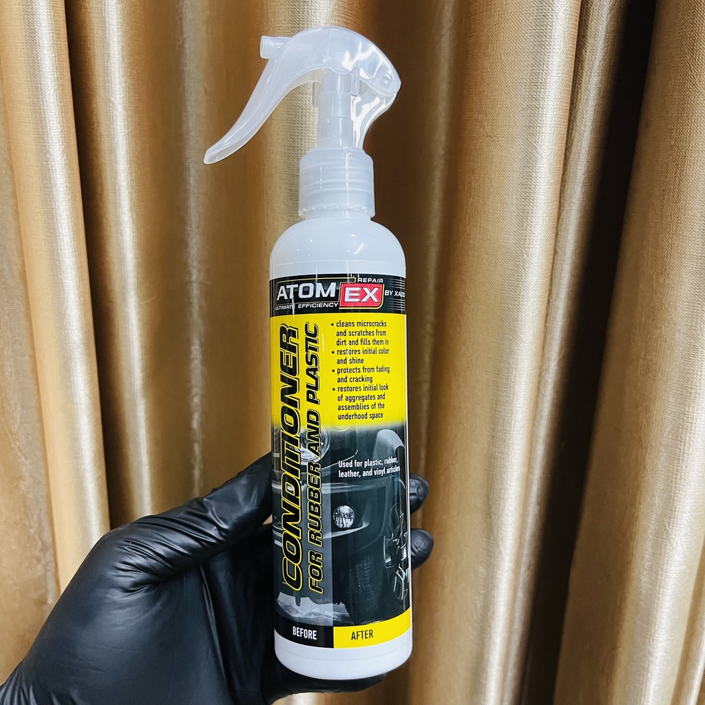Chai xịt dưỡng nhựa nhám và lốp xe Xado Atomex Plastic and Rubber Conditioner Concentrate 250ml