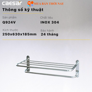 Kệ treo khăn caesar q924v 2 tầng