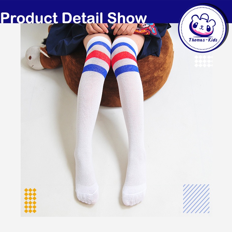 [THOMAS KIDS] Vớ Cotton Dài Đến Đầu Gối Phong Cách Công Chúa Dành Cho Bé Gái 3-12 Tuổi