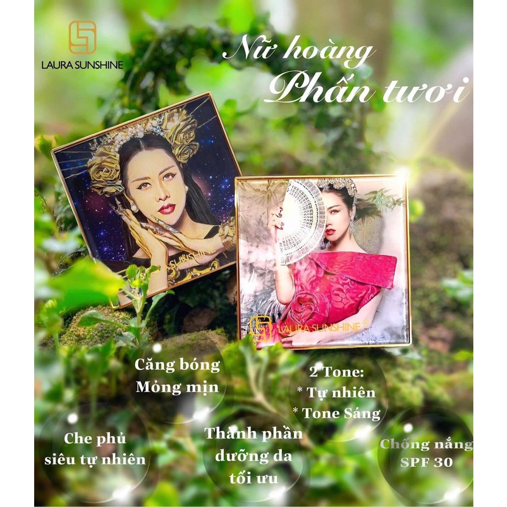 Phấn nước siêu mịn che khuyết điểm Laura Sunshine Magic Smooth Laura Sunshine SPF30 14g