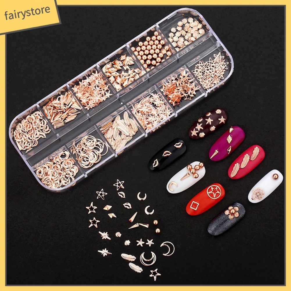 Phụ kiện trang trí móng tay hình trăng sao biển xinh xắn