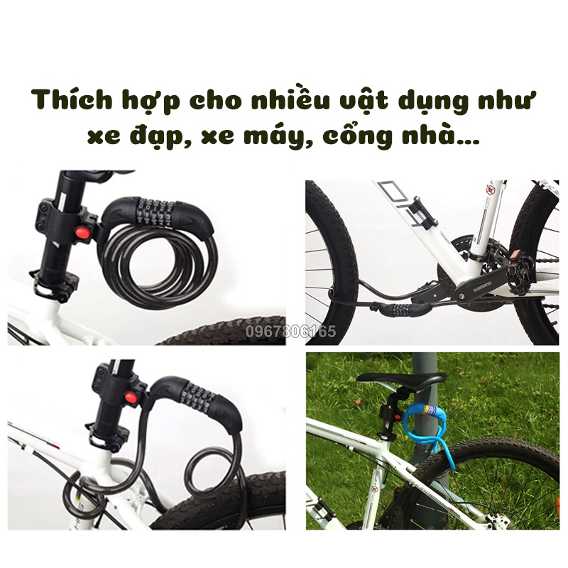 Khóa Dây 5 Số Cao Cấp – Khóa Mật Khẩu 5 Số Chống Trộm Chắc Chắn M100