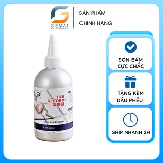 Lọ sơn kẻ chỉ gạch công nghệ Hàn Quốc, keo dán ron gạch 280ml