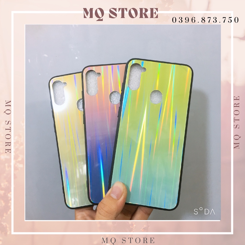 Ốp lưng Samsung A11 gương 7 màu cầu vồng sang trọng