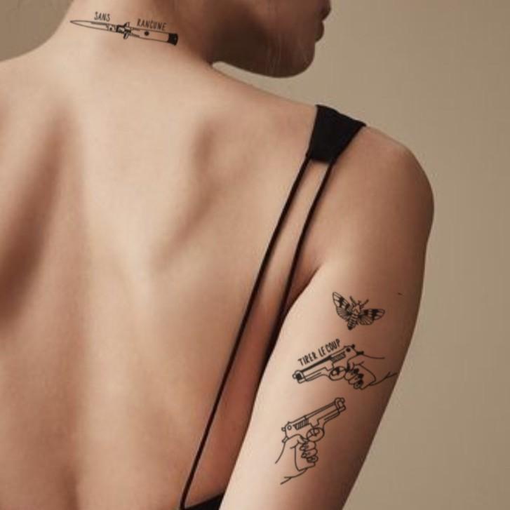 【SIYA Magic Tattoo】Hình Xăm Dán Tạm Thời 10-15 Ngày Chống Nước 18CM*11CM