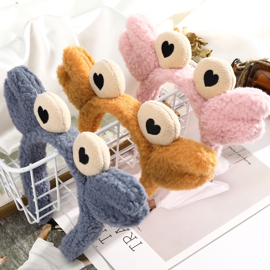 Cài Tóc Hình Chú Cua Hoạt Hình Vải Nhung Dễ Thương Dành Cho Bạn Gái