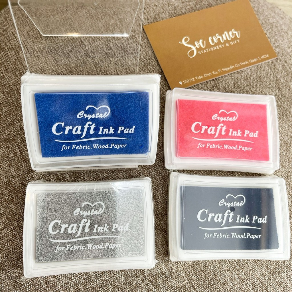 1 Hộp mực 1 màu Craft Ink Pad màu sắc tươi sáng