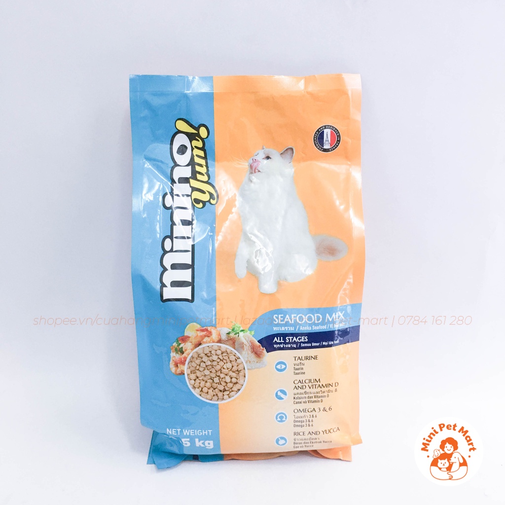 Thức ăn hạt cho mèo trưởng thành MININO YUM 1,5kg