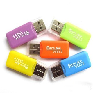 Combo 5 đầu đọc thẻ nhớ nhựa cắm USB 2.0 siêu rẻ