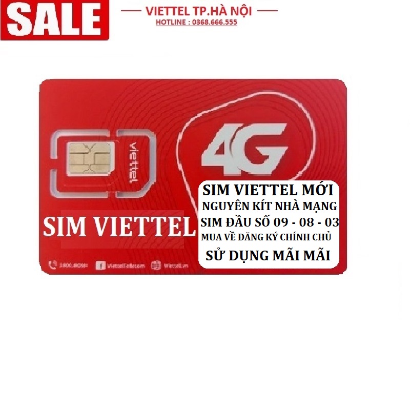 Sim viettel 09 Sim 09 viettel mới nguyên kít đăng ký chính chủ mới dùng được