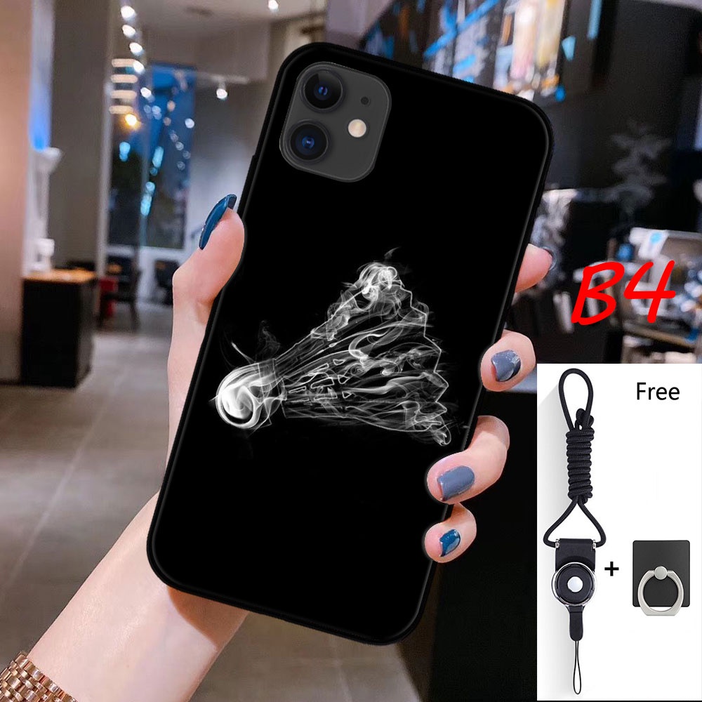 Ốp Điện Thoại Kèm Dây Đeo Và Nhẫn Đỡ Cho iphone 11 pro max 12 pro max 12 mini 13 pro max