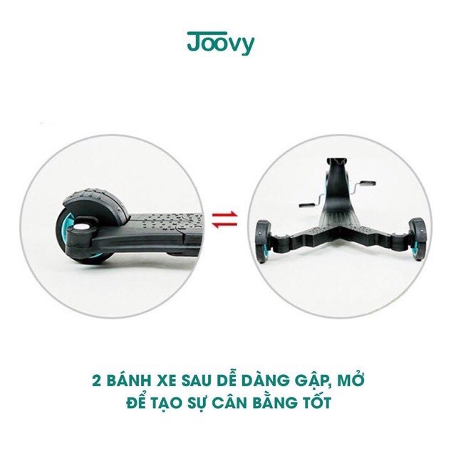 Xe trượt Scooter kiêm chòi chân - cân bằng - 3 bánh cho cho bé 6 trong 1 JOOVY - n5