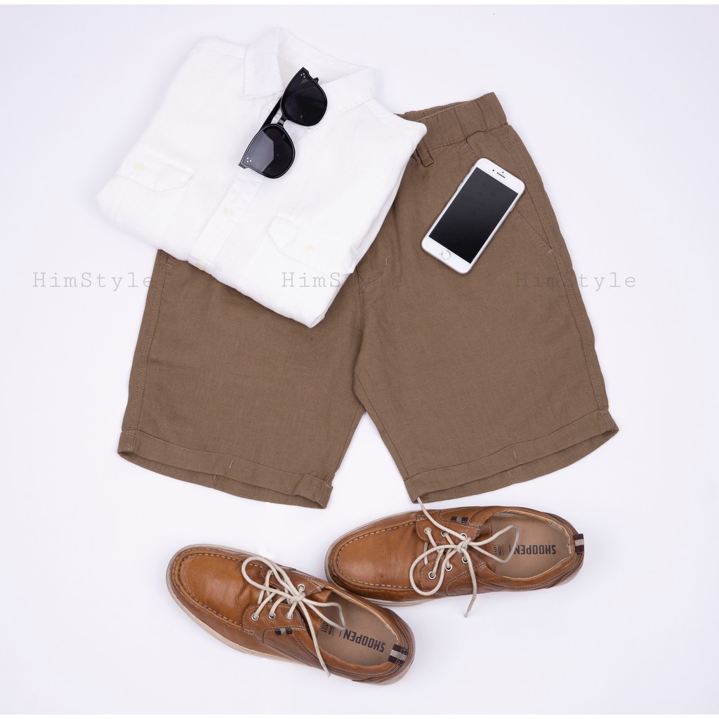 Quần Short Nam Linen Tưng Lưng Thun
