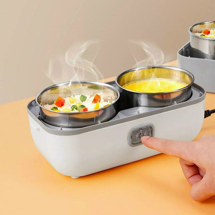 Hộp cơm cắm điện CHEFMAN 💥Hâm Nóng Thức Ăn - Tiện dụng khi mang đi làm