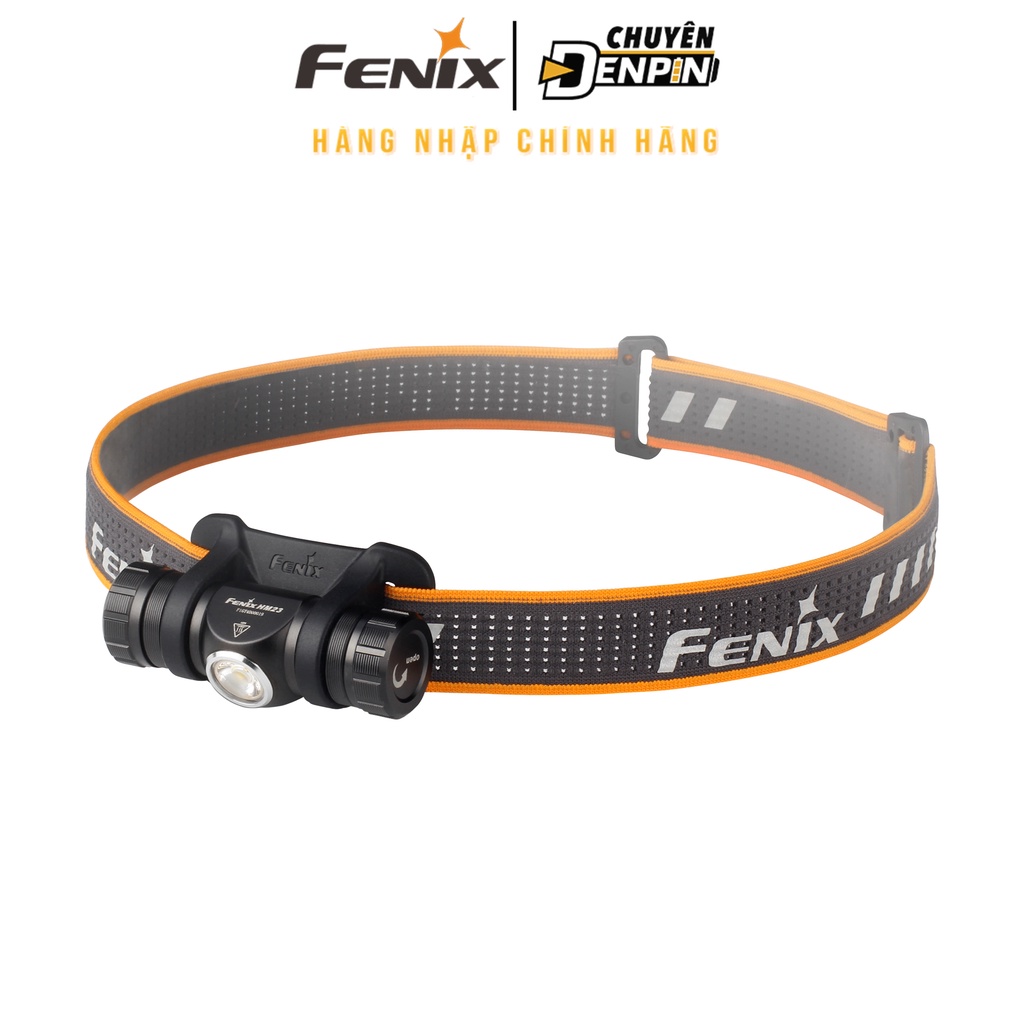 Đèn Pin Đội Đầu siêu nhẹ Fenix HM23, công suất 240 lumens, chiếu xa 50m, dùng 1 pin AA, kèm dây đeo đầu phản quang.