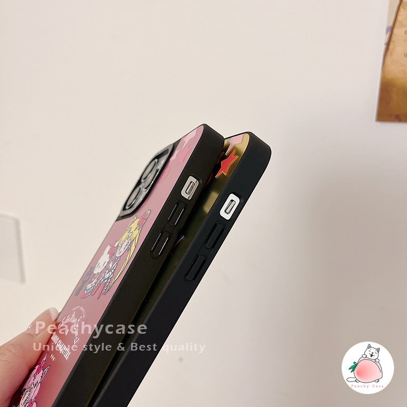 SANRIO Ốp Điện Thoại Mềm Chống Sốc In Hình Thủy Thủ Mặt Trăng Dễ Thương Cho iPhone 14 13 12 Pro Max 12pro 13pro 12promax