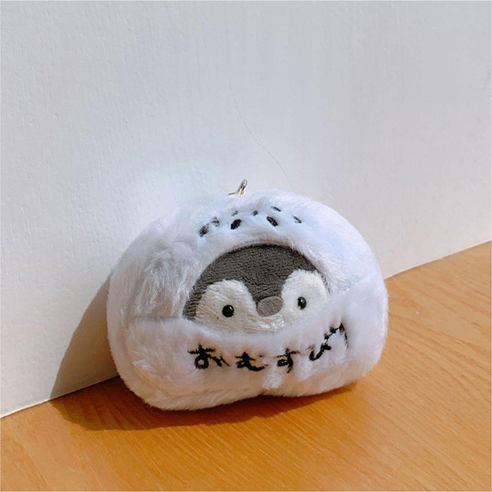 Fallforbeauty Móc Khóa Hình Chim Cánh Cụt Hoạt Hình Bằng Cotton PP Phong Cách Hàn Quốc