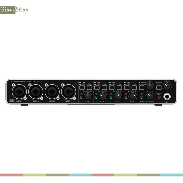 [Mã ELHACE giảm 4% đơn 300K] Sound card thu âm chuyên nghiệp Behringer Uphoria UMC404HD