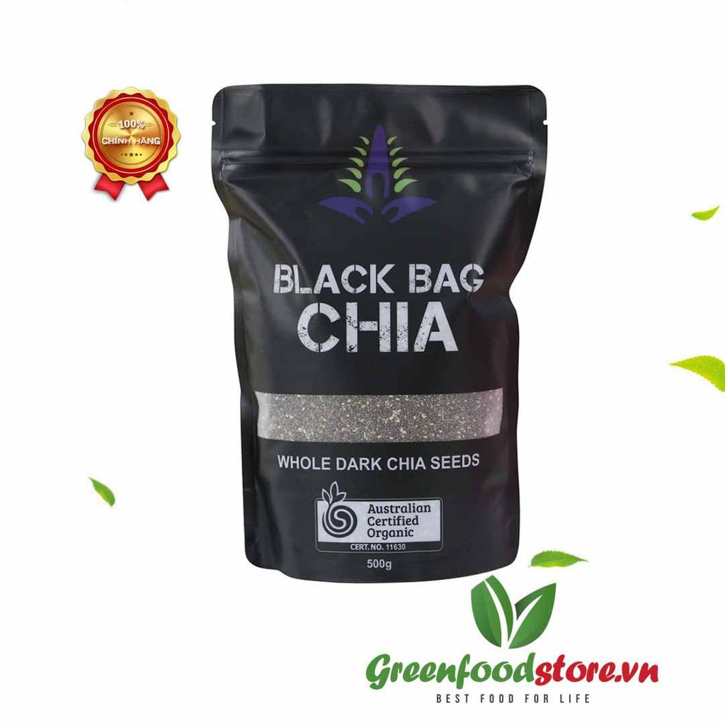 [CHÍNH HÃNG] HẠT CHIA ĐEN TÚI 500G
