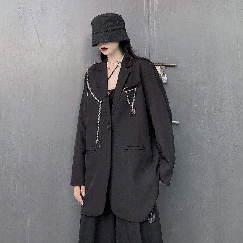 Khoác Vest Phối Dây Xích Cực Sang Chảnh | BigBuy360 - bigbuy360.vn