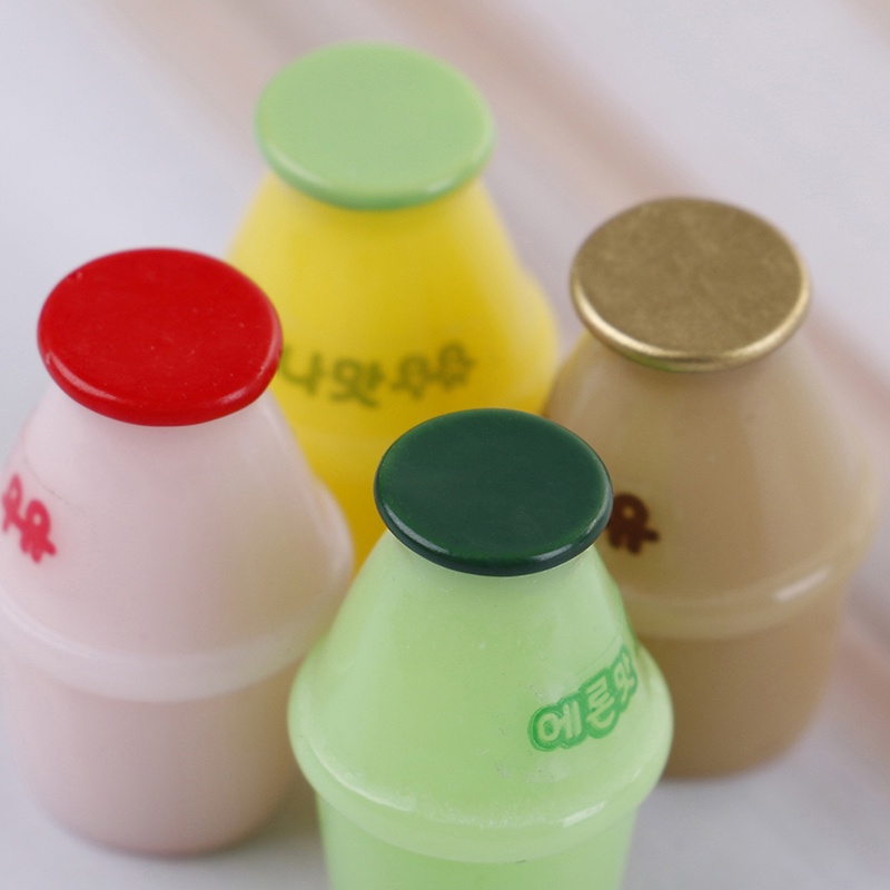 Bộ 4 Mô Hình Bình Sữa Mini Trang Trí Nhà Búp Bê